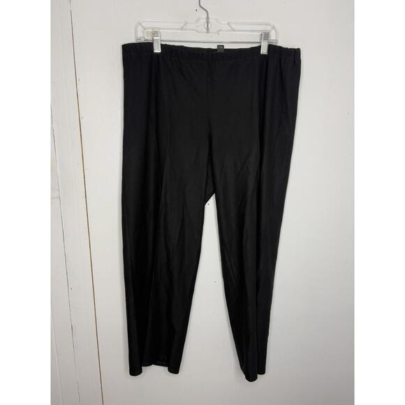 Eileen Fisher Pants - Eileen Fisher Pants Womens Large Wide Leg Pull ON Cropped Classic Minimalist